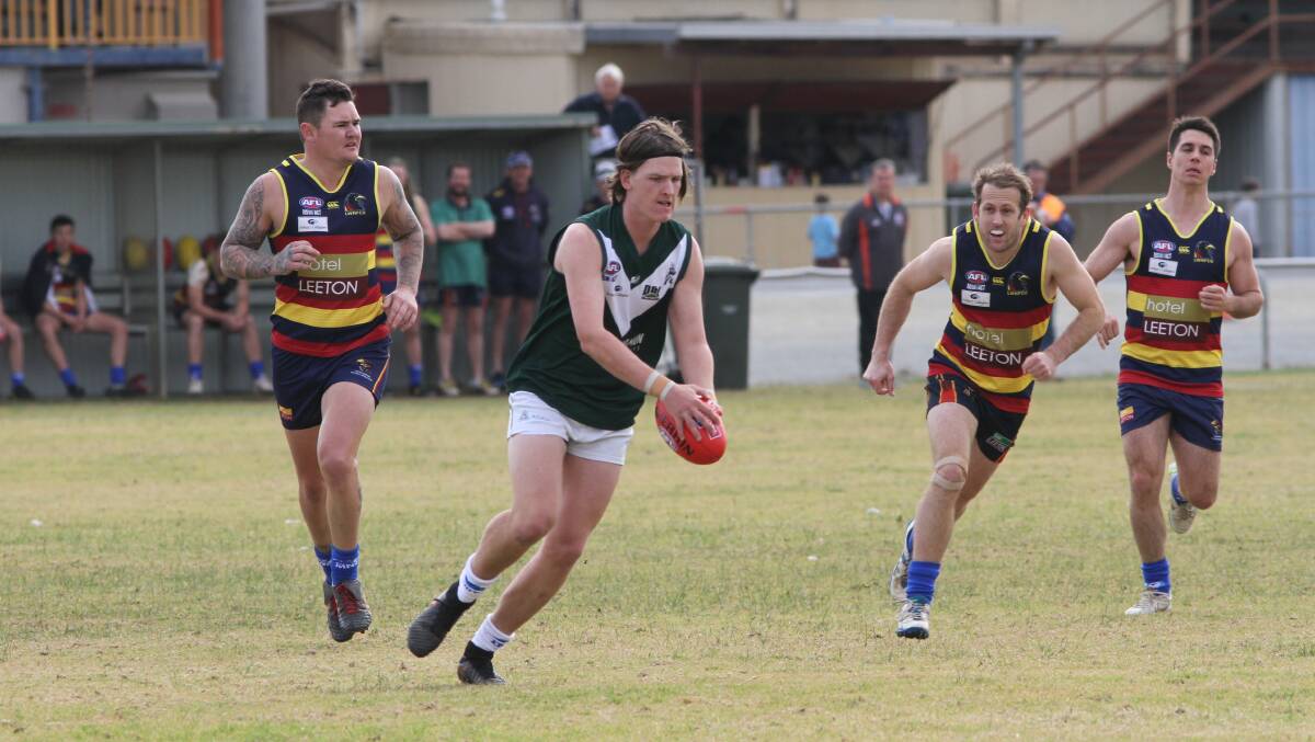 Full-back Will Graetz in the Hoppers' last game against Leeton-Whitton. Picture: The Irrigator