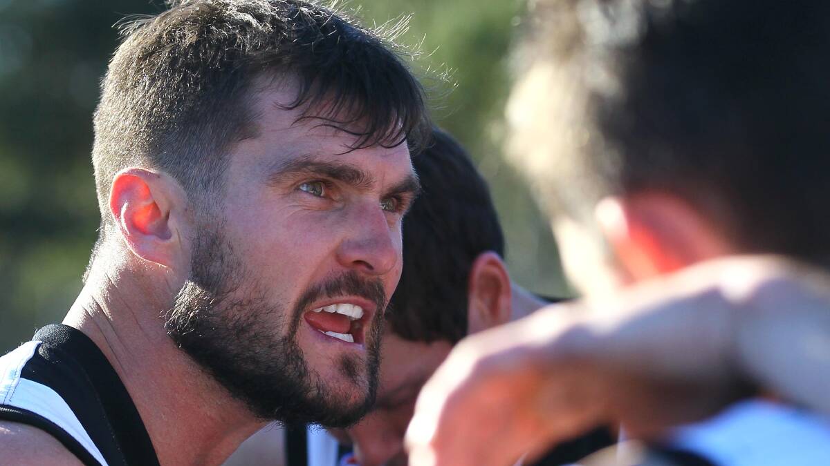 A week earlier it was Tom Yates imploring his players to lift at quarter-time, as they were on their way to a disappointing loss to Marrar. Picture: Les Smith