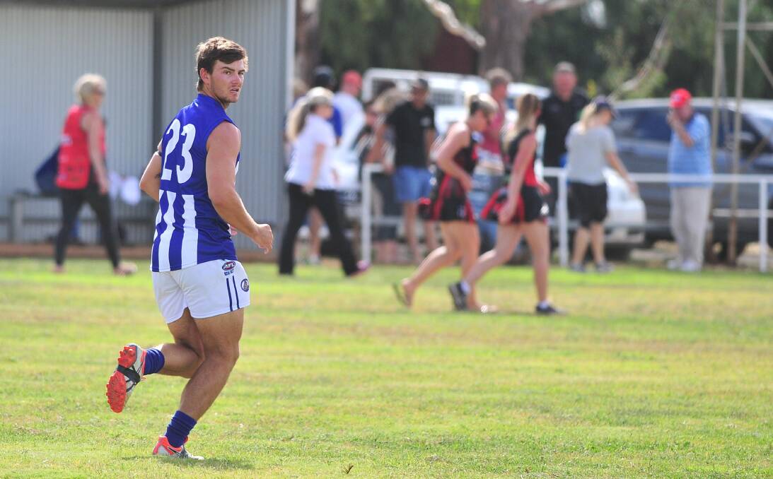 Bombers prove too good for the Roos in season-opener at Langtry Oval. Pictures: Kieren L Tilly