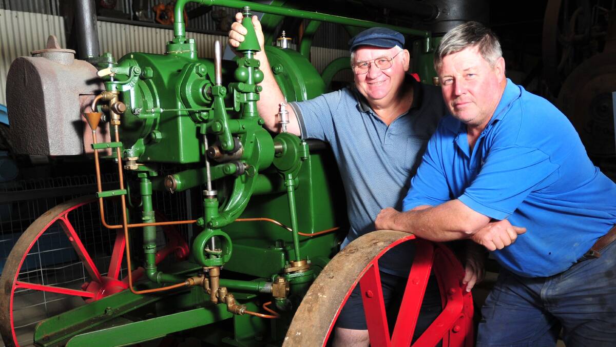 MOVING FORWARD: Historic Engine Club's Alan Wheaton and Phil Mullins.