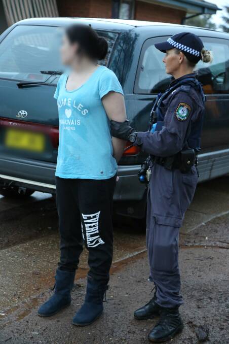 BUSTED: One of 13 arrested in Wagga on Tuesday. Picture: NSW Police Media
