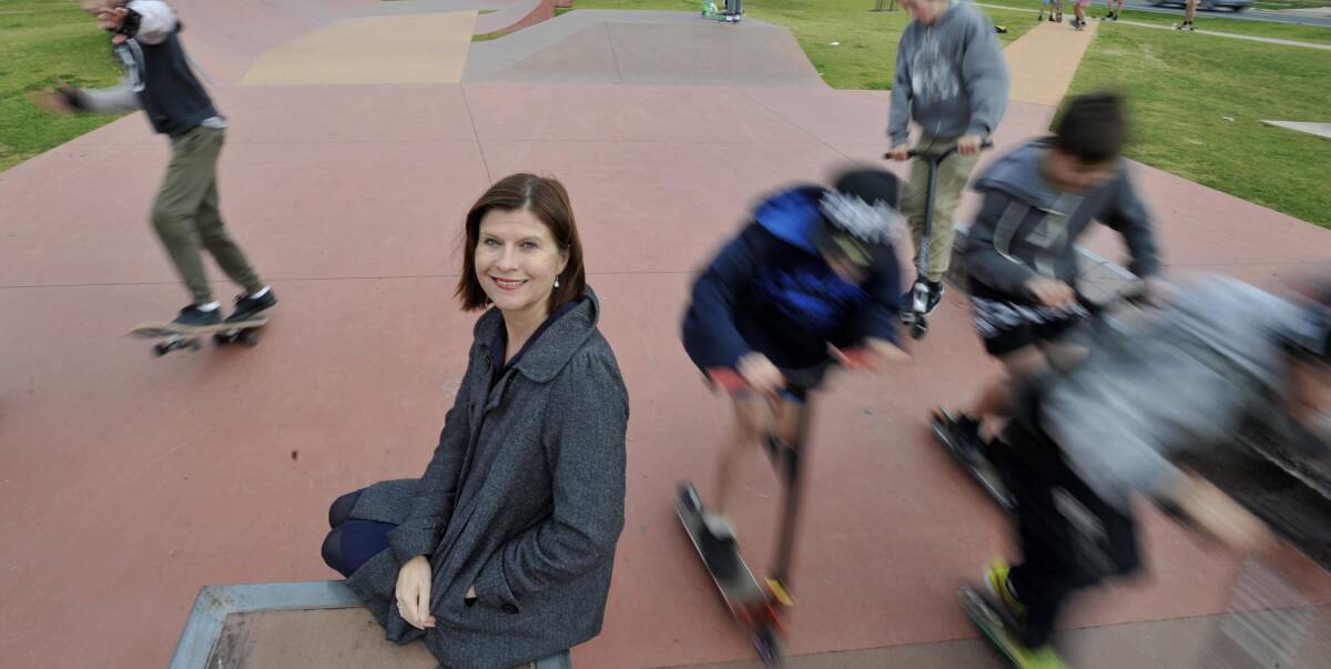 SKATING AHEAD: Wagga City Council's environment and community services director Janice Summerhayes is leading the charge to construct the city's fourth skate park in Tolland. Picture: Les Smith