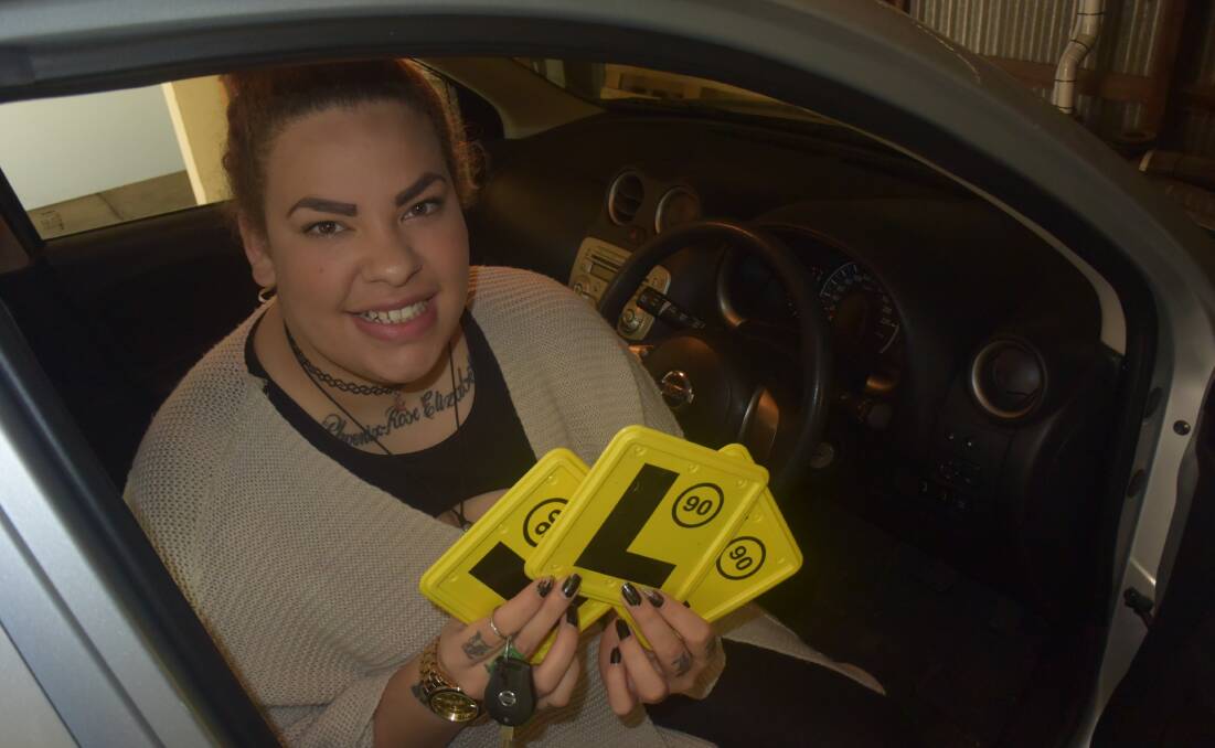 DRIVING CHANGE: A Wagga driving initiative is helping young Aboriginal woman Jojo Niki clock up the hours needed to get her probationary licence, which will change her life dramatically. Picture: Olivia Shying 