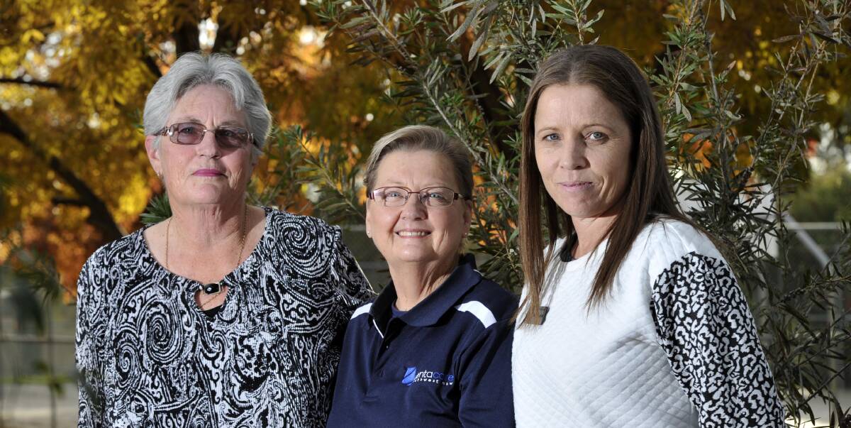 RAISING AWARENESS: Grandmother Colleen Beale, Centacare facilitator Lyn Reilly and Tolland Public School teacher Tammy Lawler are passionate about raising community awareness of Fetal Alcohol Spectrum Disorder. 