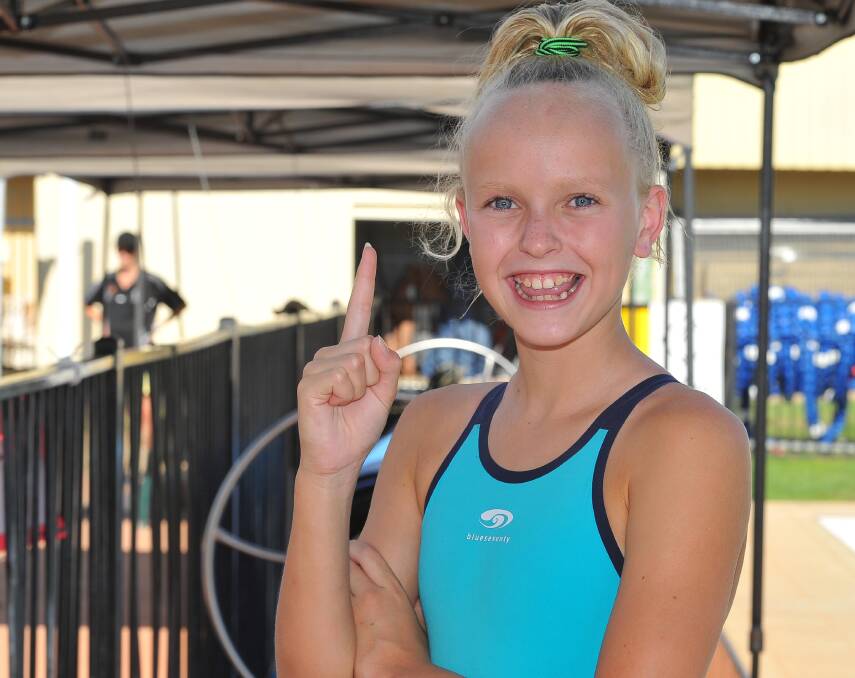 EXCITED: Wagga's little champion, Meg Senior, 13, competes at nationals in Brisbane this week. Picture: Kieren L. Tilly