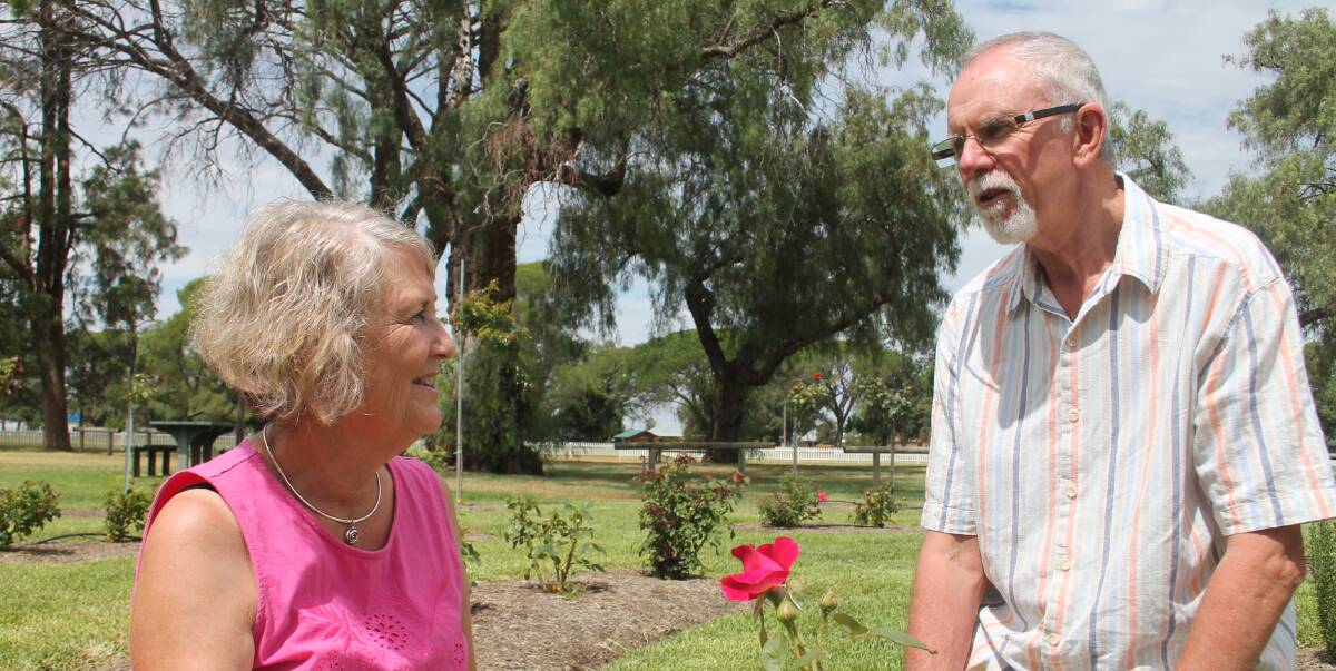 CARING COMMUNITY MEMBERS: Soroptimist Cootamundra president Denise Clune and family counselling expert Richard White would like to see the incidence of domestic violence reduced in Cootamundra. Picture: Rebecca Fist