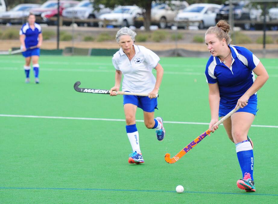 Royals Blue player Ashleigh Yan earlier in the month, playing against Royals White. Picture: Kieren L. Tilly