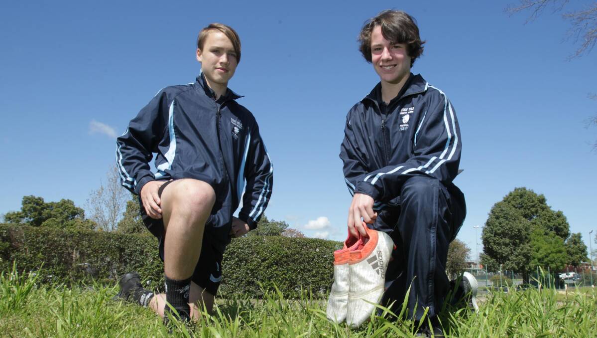 PICK OF THE CROP: Wagga's Kai Watts and Cooper Stormonth will play the highest level of soccer they've ever played next week. Picture: Les Smith