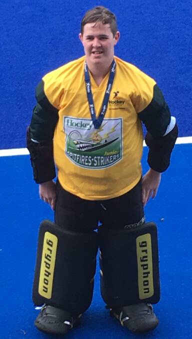 GOLDEN MOMENT: Wagga local Logan Wilford was stoked to take home gold from the Victorian Country Championships, having conceded just one goal all tournament. 