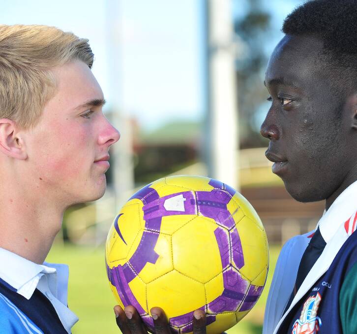 FACE OFF: Wagga High School's Sam Jenkins and The Riverina Anglican College's Ivan Moi will compete for the Creed Shield on Wednesday.