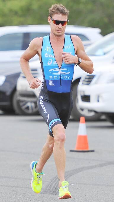 POWERING ON: The Riverina's most elite triathletes took to the course at Temora on Sunday, and Brad Kahlefeldt led the pack to claim the race honours. Picture: Kieren L. Tilly