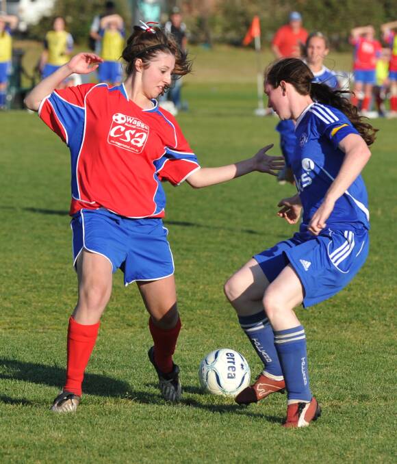 Ex Henwood Park player Chloe Antone (left) will join Wagga United's leadership group