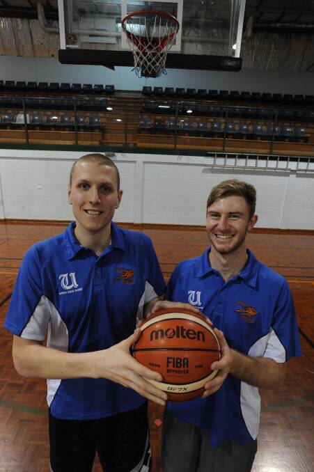 BRING IT ON: Heat import Matt Pebole and captain Zac Maloney await round one, when they play Canberra Gunners at Bolton Park on March 4. Pebole flew in from Germany, and trained with the boys on Tuesday. Picture: Rebecca Fist