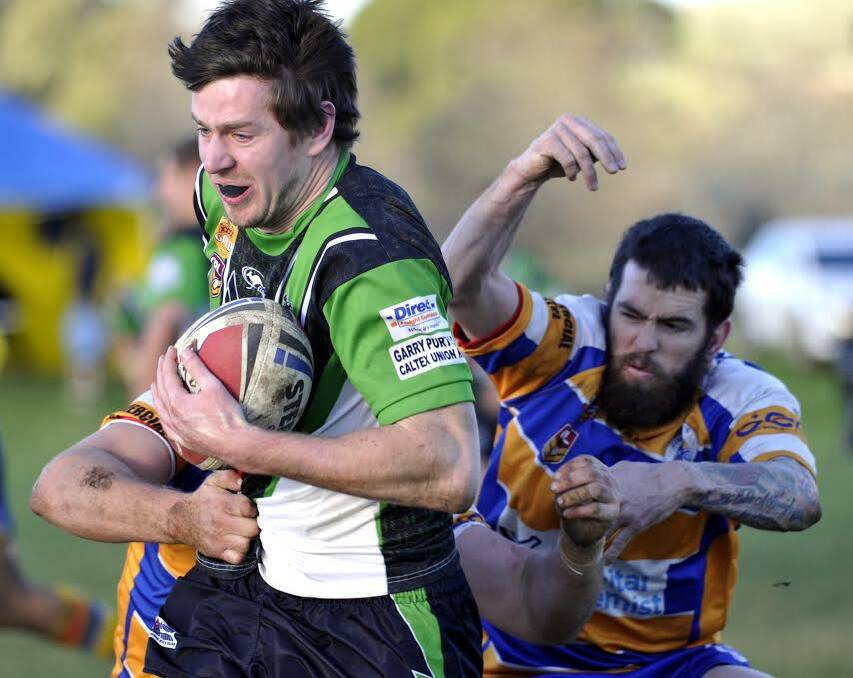 Tall winger Daniel Jacobs scored Thunder's only try in their 18-4 loss to Junee at Laurie Daley Oval on Sunday. It was his first match of the season.