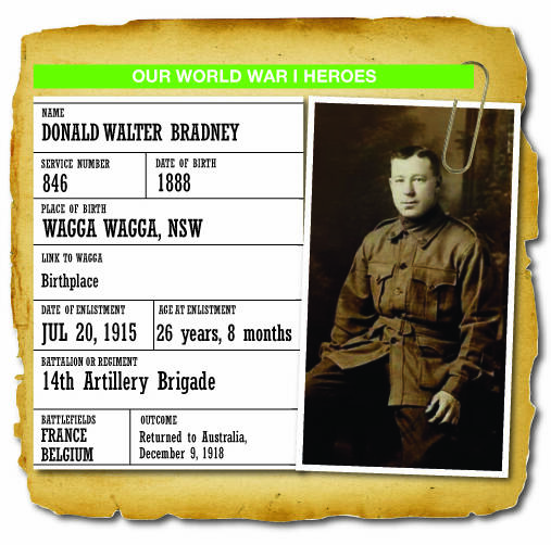 100 YEARS AGO: Of the four Bradney boys that served during World War I, Donald was the only one to return home. 