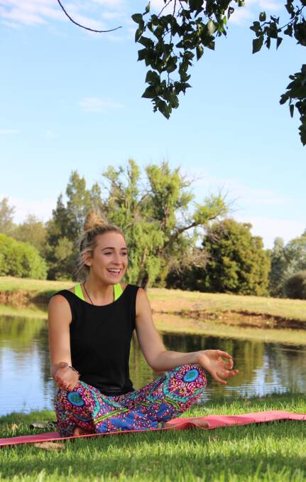 Mind over matter: Wagga woman and Kundalini Yoga trainee Madeleine Powley invites others to use movement and music to maintain mental health. 