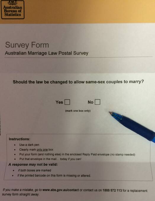 Marriage law postal survey arrives | Poll