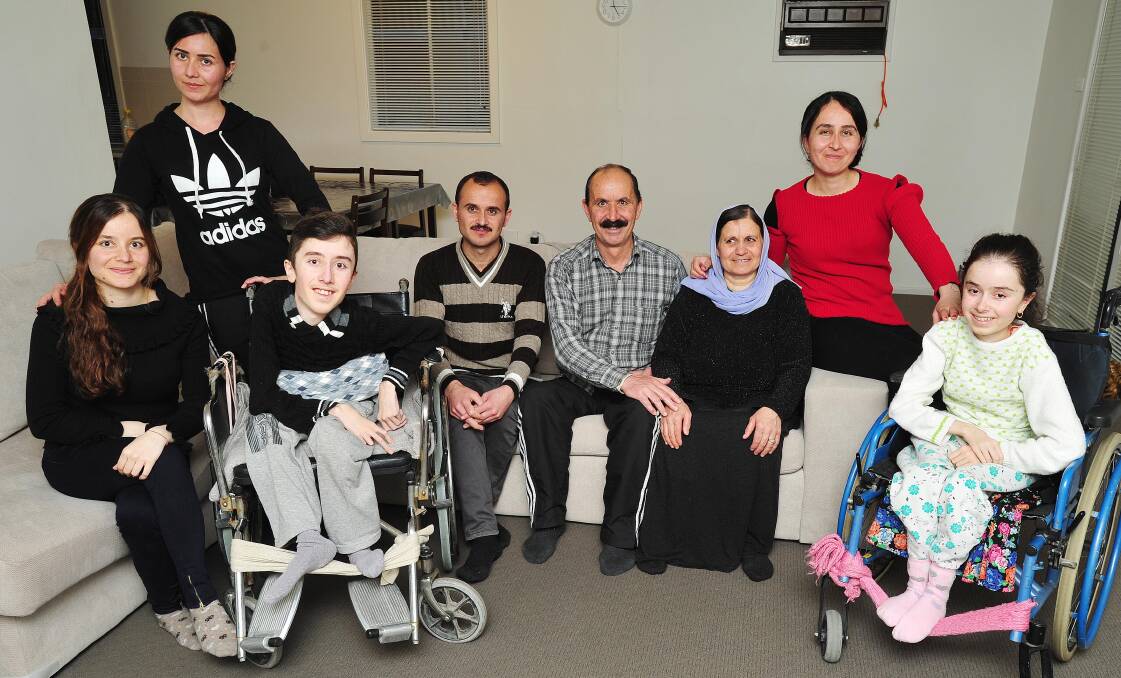 New hope: The Mato family say they now feel safe in their Wagga home, after fleeing a harrowing ISIS attack in the Iraqi village. 
Picture: Kieren L Tilly. 