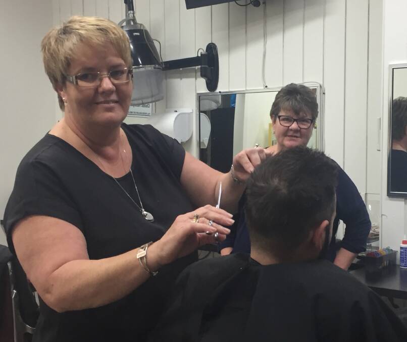 Lending an ear: Gurwood Family Hairdressing stylist Linda Tubuna and owner Bronwyn Maher know how to fix a bad hair day but  now they want to help clients who might be thinking about taking their lives. 