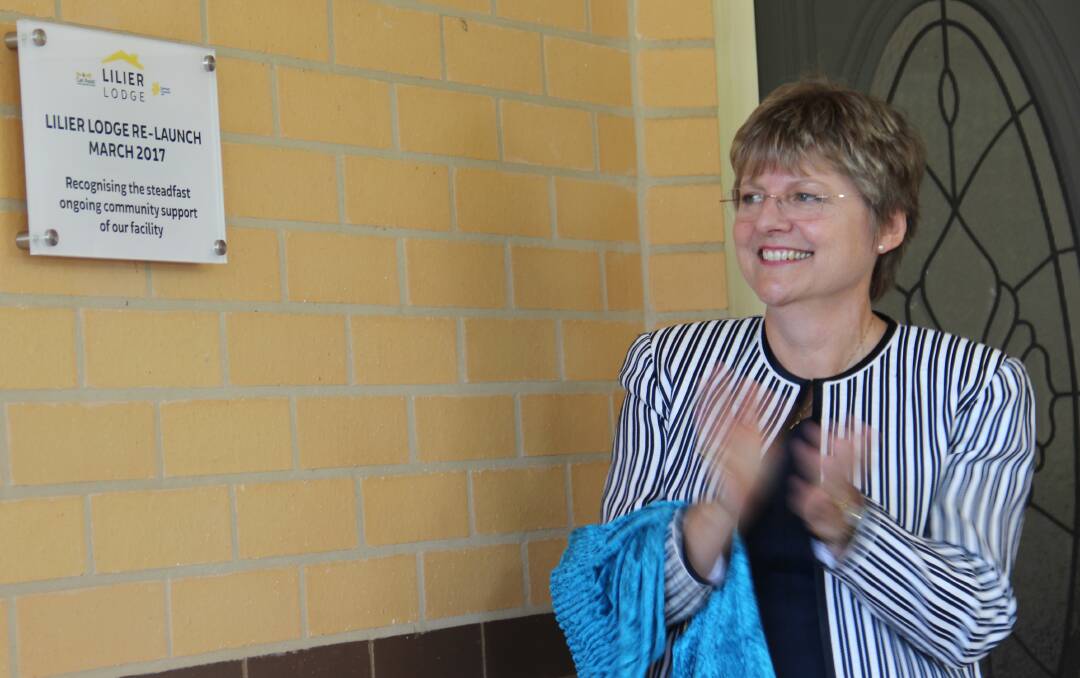 Face-lift: Can-Assist president and chair director Vicki Meyer officially re-opened the 13-year-old cancer patient accommodation, Lilier Lodge on Wednesday. 