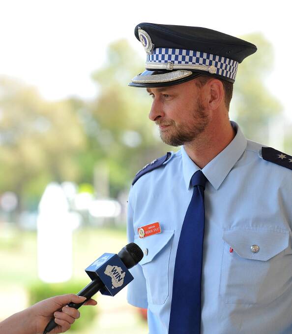 Firing into a new age: Chief Inspector Andrew Spliet was appointed to the position of Officer in Charge of policing for the Riverina Police District's Wagga sector.