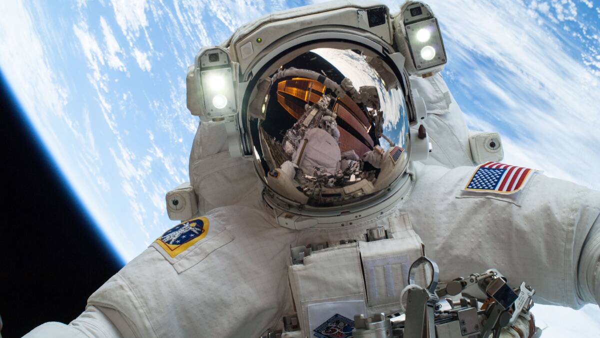 OUT OF THIS WORLD:  Astronauts operate at the fringe of space, just above the atmosphere. Picture: NASA