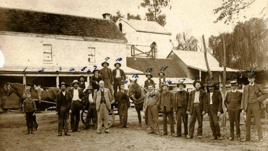 THIRSTY WORK: Wagga Wagga Brewery 1909. The business was established by WS Eaton and Co in the 1870s and managed by his son-in-law, HS Headley from 1904 until 1912 when the business amalgamated with Hogan and Mahon. Picture: Jill Kramer