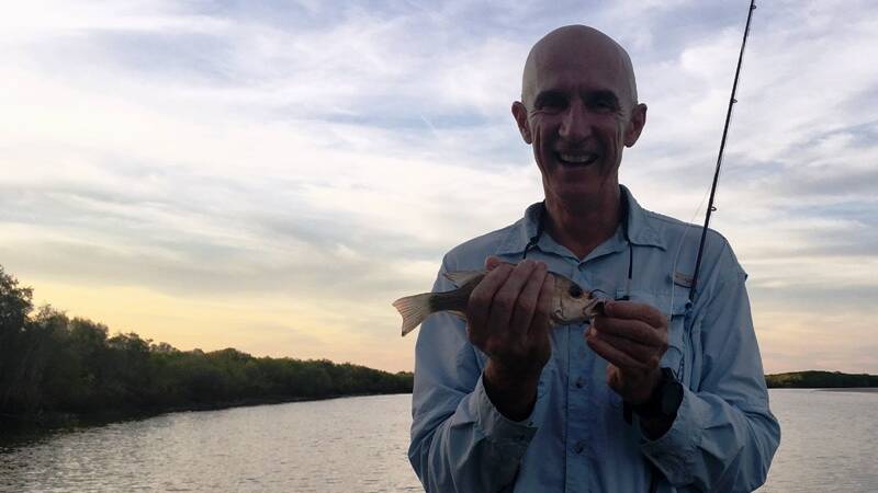 THE BIG ONE: Greg Dyde with a memorable catch from King Ash Bay. Send your pictures to craig@waggamarine.com.au or 0419 493 313. Picture: Contributed