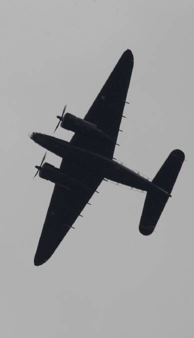 WHAT A SIGHT: The American Lockheed Hudson is a crowd favourite.