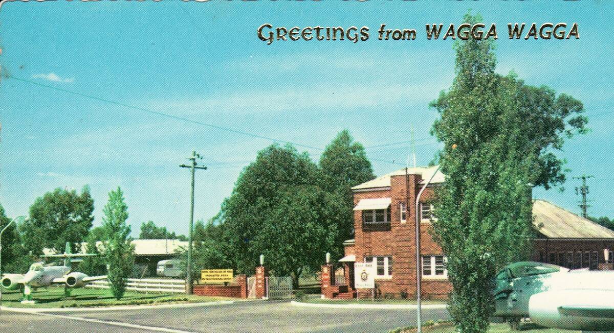 RAAF: Entrance to the RAAF Base at Forest Hill, featured on an old Wagga postcard. Contact Wagga Wagga and District Historical Society at www.wwdhs.org.au  or on Facebook at wagga.history. Picture: Sherry Morris Collection
