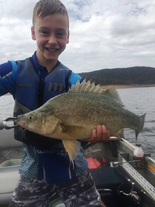 GOOD ONE: Harry Hallcroft with a yellowbelly from Burrinjuck. Picture: Contributed