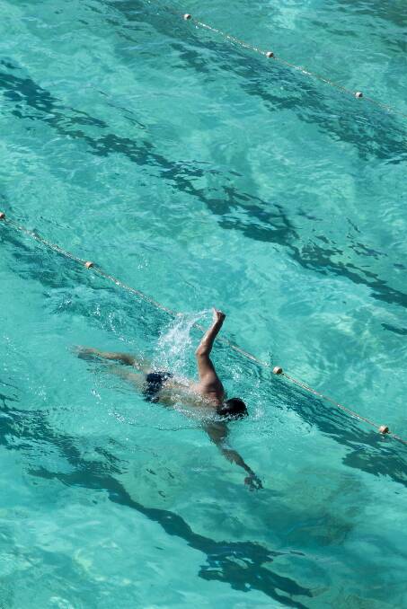 STUDENT WORK: Thomas Griffith, Swimmer 2017, digital photographic print, is part of the X: Charles Sturt University Photography exhibition at the Wagga Art Gallery.