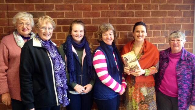 WORDY WOMEN: Gwen Boughy, Val Brill, Hannah Craig, Delwyn Craig, Jacqueline Dinan and Jan Cox at Jacqueline's book talk at the Coolamon Library on Tuesday. Picture: Contributed