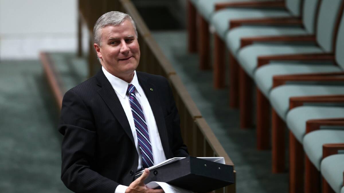 SUPPORT: Member for Riverina Michael McCormack did his best to support the Budget.