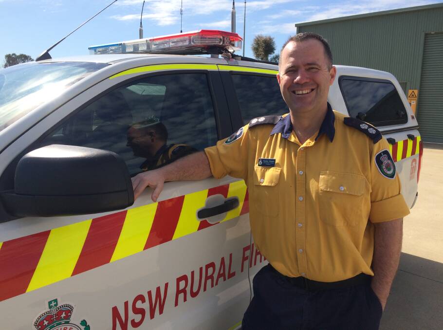 Countdown Ready: Fighting fit RFS district officer Bradley Stewart in the countdown to the start of the Riverina's official bushfire danger period on November 1. 