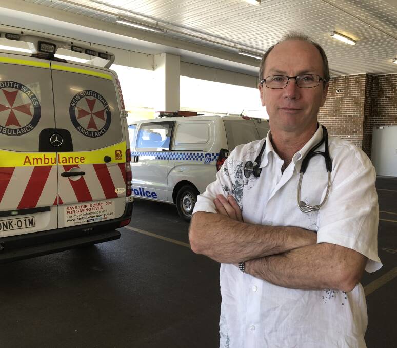 BUSY, AS NORMAL: The acting director of the emergency department at Wagga Rural Referral Hospital, Stephen Wood, said overdoses made up a busy start to the new year. Picture: Marguerite McKinnon