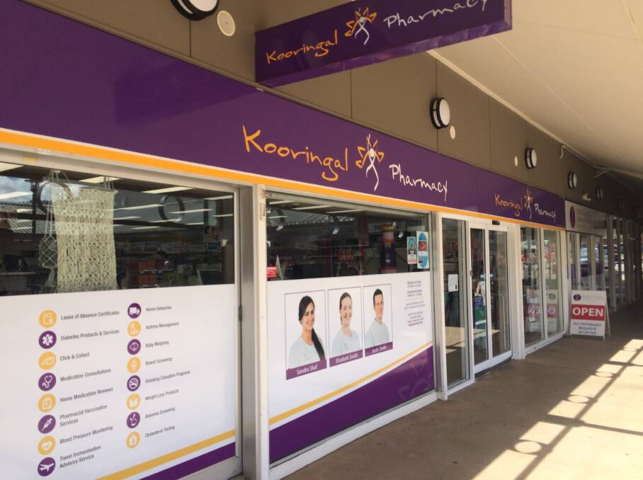NORMAL TRADE: Kooringal Mall Pharmacy continued trading as normal despite an overnight break-in. Picture: Marguerite McKinnon