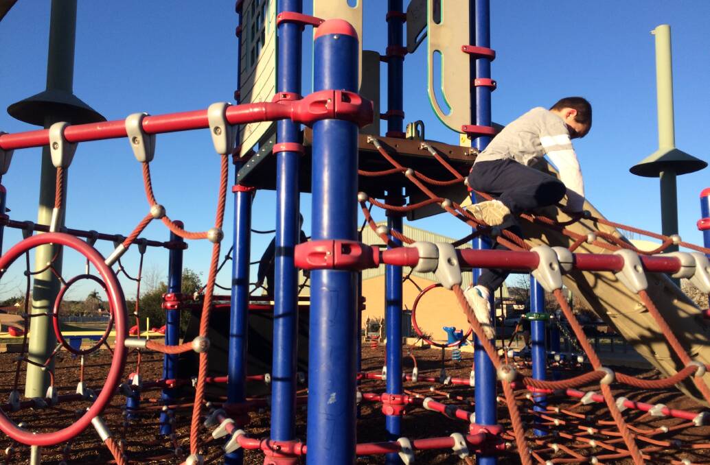 Danger: Parents are being warned to check children's playgrounds for needles and broken glass after two Wagga parks were discovered to be contaminated. Picture: Marguerite McKinnon