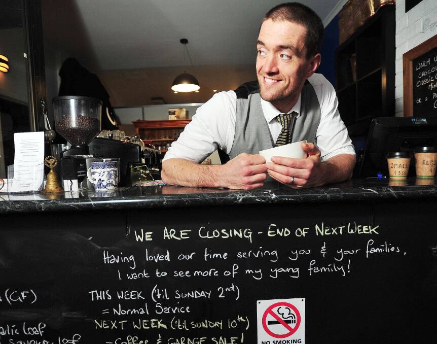 TIME TO GO: Old Empire Tea Rooms owner Jess Creasey is shutting up shop to spend more time with his family. Picture: Kieren L Tilly