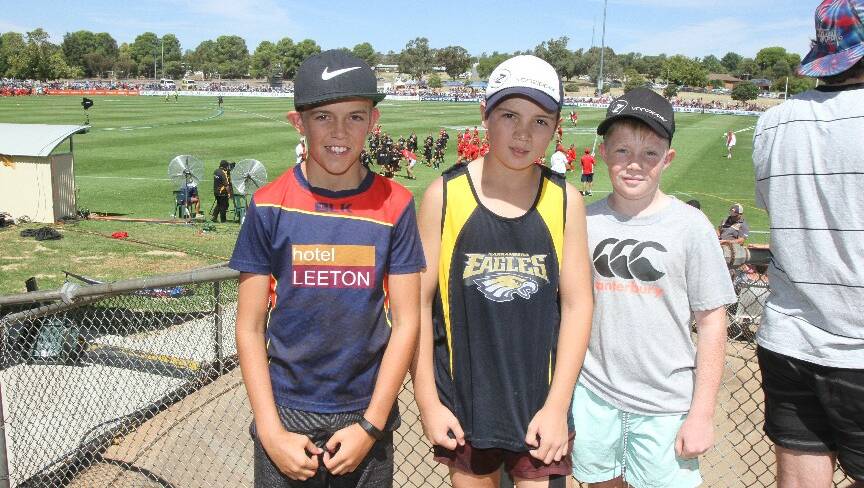 Some of the faces in the crowd as top-flight football returned to Narrandera with the Eagles and Giants squaring off.