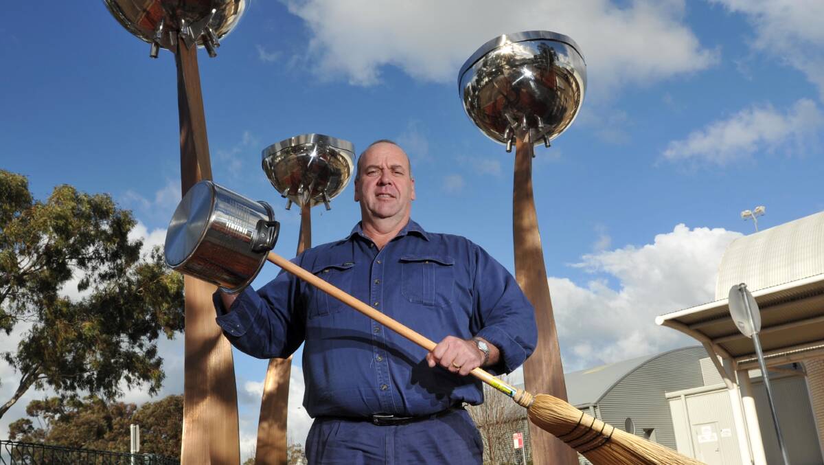 WHAT ART?: It was Cr Paul Funnell's 'brooms and saucepans' analogy that earned him the reputation as an outspoken public art critic. 