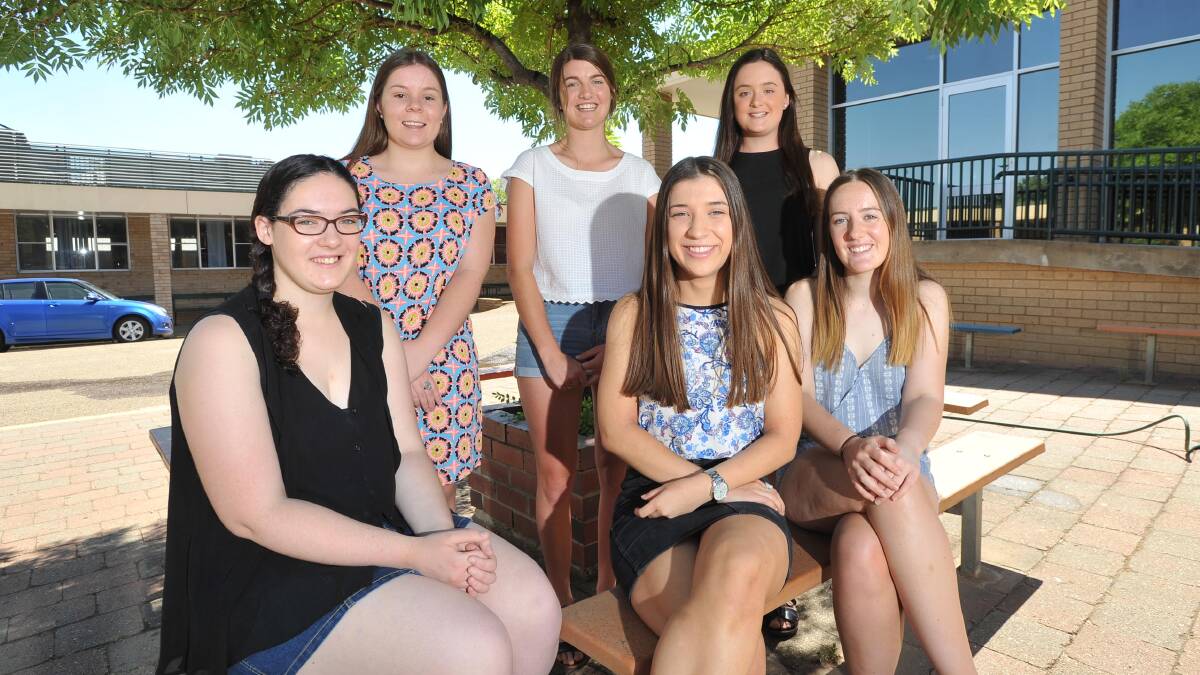 HIGH ACHIEVERS: Kildare Catholic College students Elizabeth O'Brien, Madeleine Leahy, Sarah Kenny, Florence Wilson, Lily Hogan and Caitlin Heffernan. Picture: Laura Hardwick