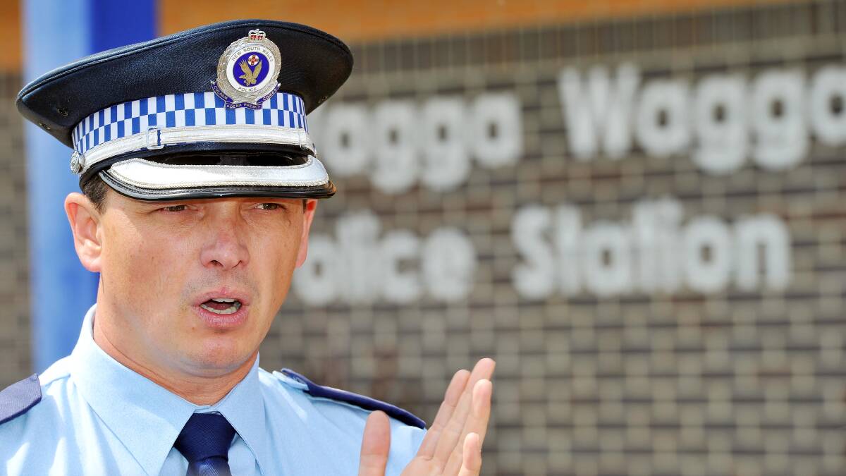 Wagga police crime manager Detective Inspector Darren Cloake. Picture: Kieren L Tilly

