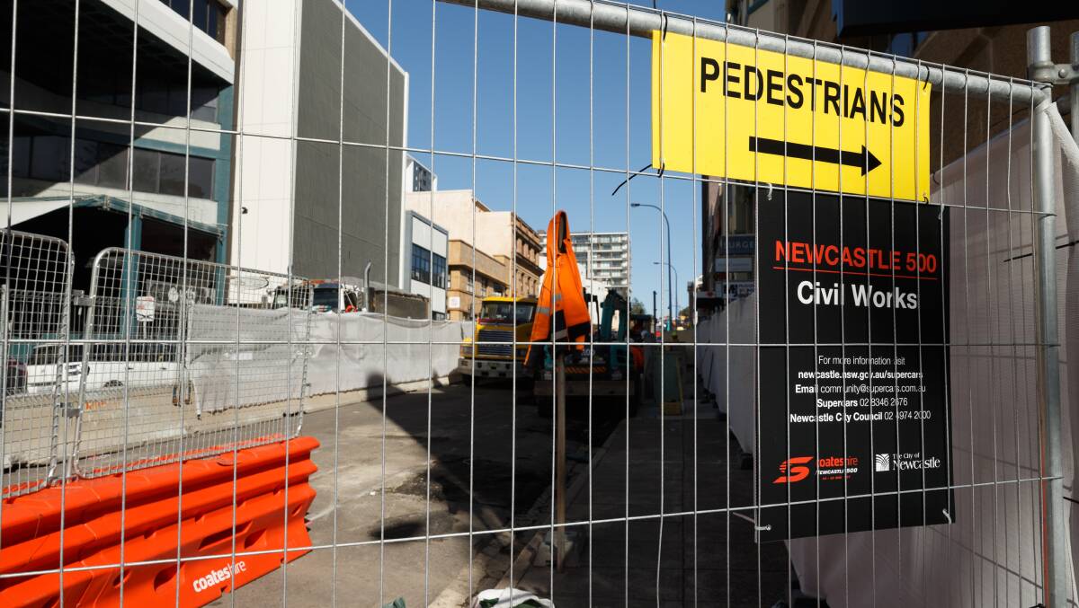 DIVERSION: Hunter Business Chamber has warned of pain in the CBD as new projects take off. Picture: Max Mason-Hubers