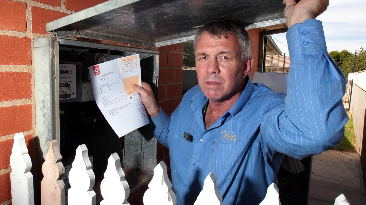 DOESN'T GEL: Glenfield Park resident Craig Veitch received an estimated bill 241 per cent higher than the actual reading.