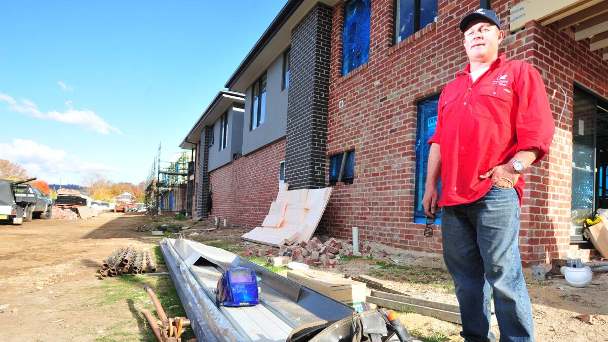 BUILDING A CASE: Matt Jenkins, of Matt Jenkins Homes, says compact housing needs to press ahead in the Wagga CBD. Picture: Kieren L Tilly