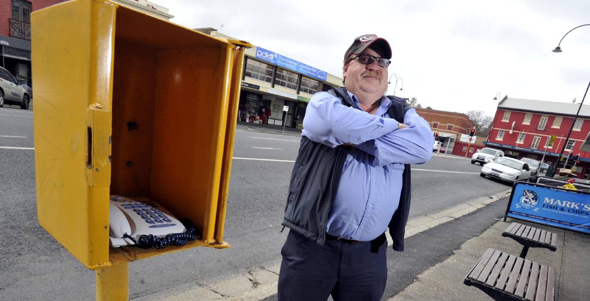 NOT HERE: Wagga taxi driver Joseph Smith is encouraging commuters to stick with traditional taxis, as Uber continues to make its mark on the industry. Picture: Les Smith