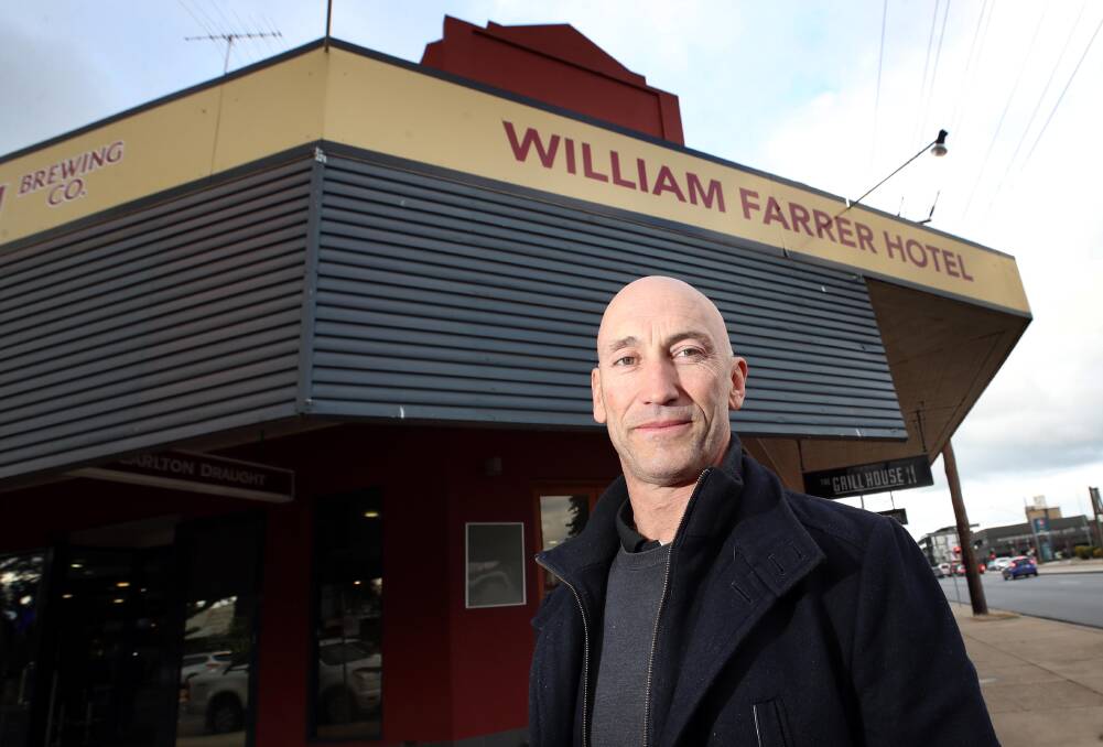 LOCKOUT LAWS: David Barnhill of the Wagga Liquor Accord and owner of the William Farrer Hotel. Picture: Les Smith
