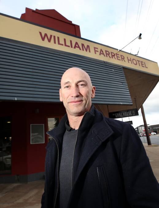 David Barnhill of the Wagga Liquor Accord and owner of the William Farrer Hotel. Picture: Les Smith