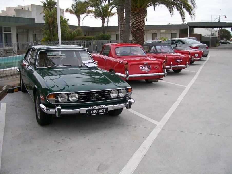 A static display of about 40 vintage Triumph cars from the 1960's and 1970's will drive through Wagga in support of The Leisure Company on the way. Pictures: Supplied